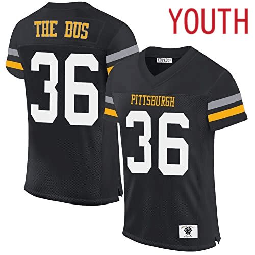 Youth Pittsburgh Steelers #36 The Bus black2024 Nike Limited NFL throwback Jersey